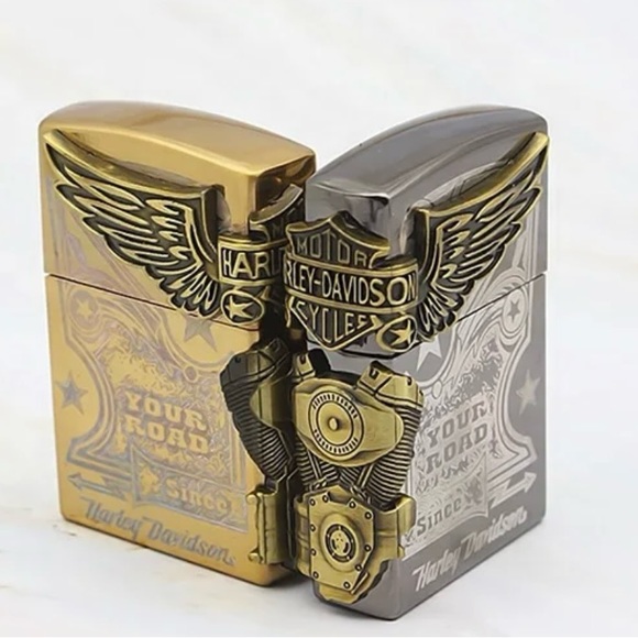 Harley Davidson lighter New Silver - Picture 2 of 4